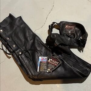 Black Leather Men Pants